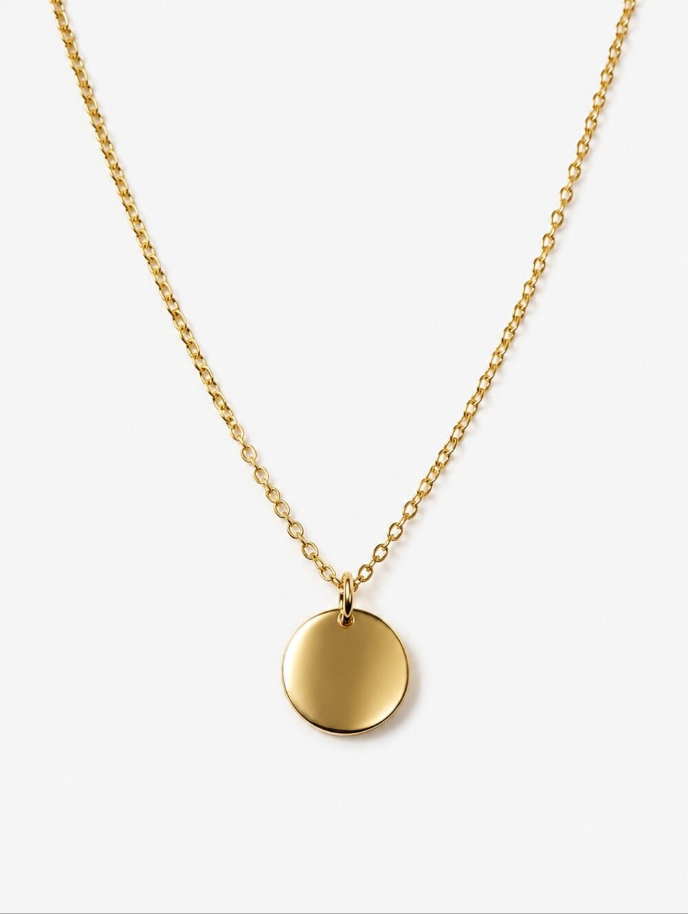 Plunder NWT Gold Tone Disc Necklace